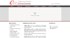 Desktop Screenshot of custom-logics.com
